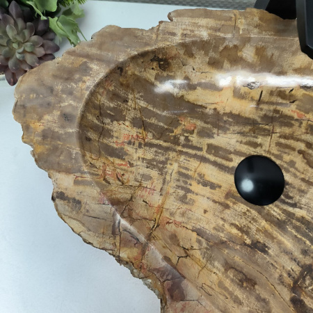 Каменная раковина из окаменелого дерева OD-04318 (56*40*15) 0176 из натурального камня