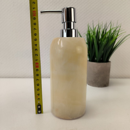 Дозатор для мыла из оникса Yellow DO-04062  (60)