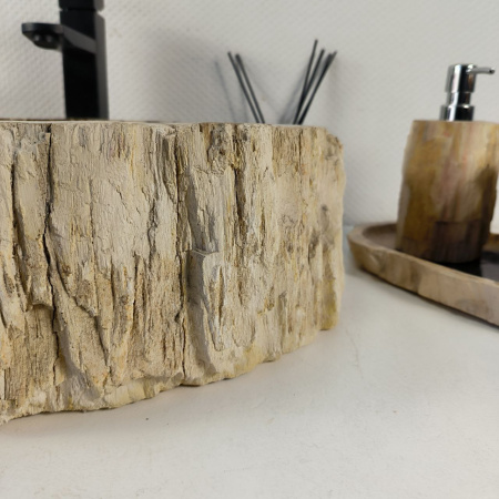 Каменная раковина из окаменелого дерева OD-04355 (60*41*14) 0175 из натурального камня