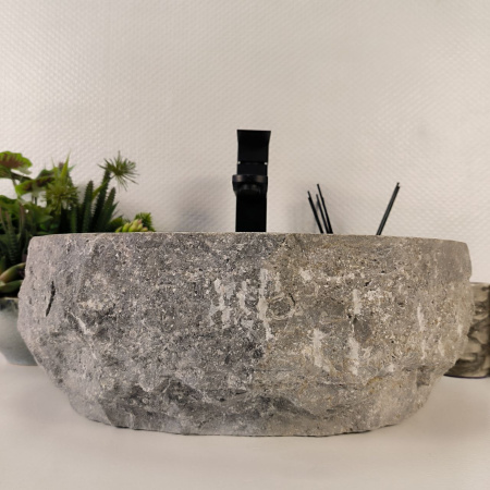 Каменная раковина из мрамора Erozy Grey EM-04802 (41*31*15) 0190 из натурального камня
