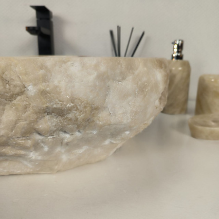 Каменная раковина из оникса Erozy White EO-04298 (62*53*16) 0215 из натурального камня