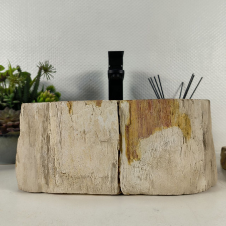 Каменная раковина из окаменелого дерева OD-04626 (37*32*15) 0174 из натурального камня