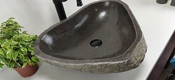 Раковина из речного камня RS-6792 (57*45*15)