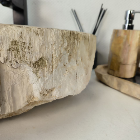 Каменная раковина из окаменелого дерева OD-04351 (49*44*15) 0175 из натурального камня