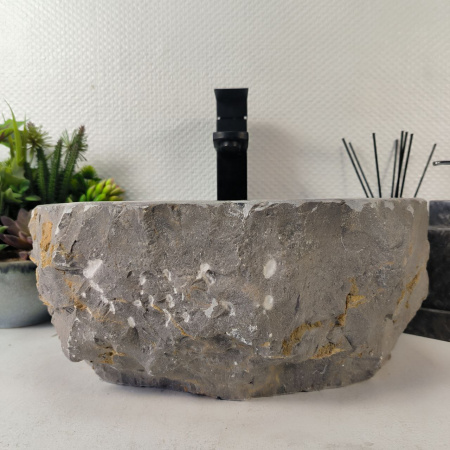 Каменная раковина из мрамора Erozy Grey EM-05321 (37*31*15) 0882 из натурального камня