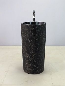 Раковина напольная из речного камня RN-66264 42х45х90 из натурального камня