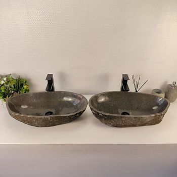 Раковина из речного камня ПАРА! RS-65544 65*33*15 0866