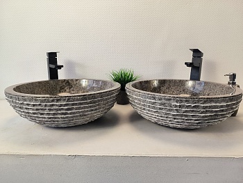 Раковина из мрамора ПАРА! Bowl Grey Marmo BM-65635 45*45*15 из натурального камня