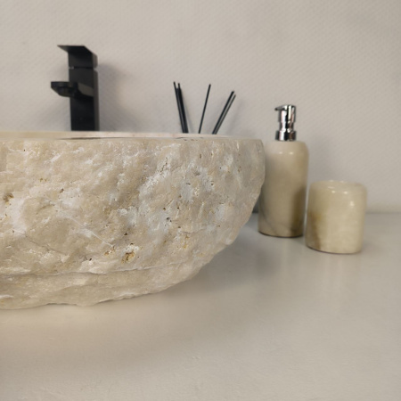 Каменная раковина из оникса Erozy White EO-04272 (54*42*16) 0213 из натурального камня
