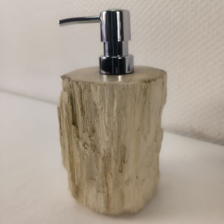 Дозатор для мыла из окаменелого дерева DOD-04630 (11*10*21) 0217 из натурального камня