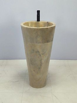 Раковина напольная из оникса Yellow ON-66260 45*45*90 из натурального камня