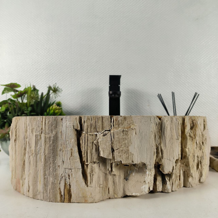 Каменная раковина из окаменелого дерева OD-04674 (48*42*15) 0175 из натурального камня