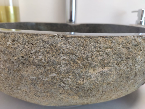 Раковина из речного камня RSM0637 (40*32*15)