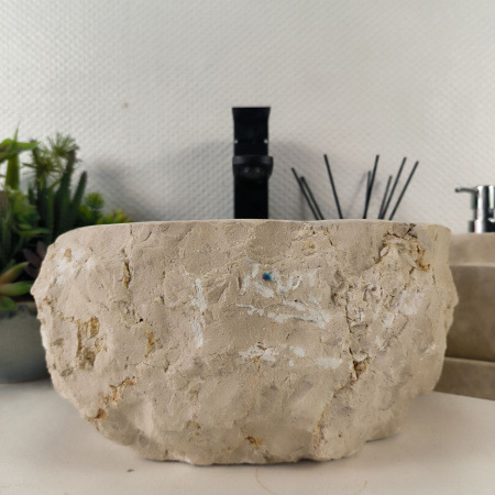 Каменная раковина из мрамора Erozy Cream EM-04983 (32*31*15) 0867 из натурального камня 