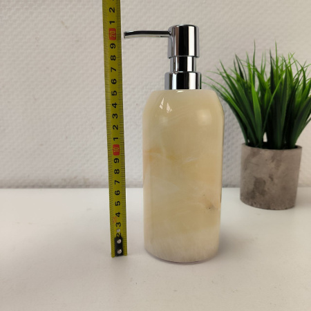 Дозатор для мыла из оникса Yellow DO-04042  (60)