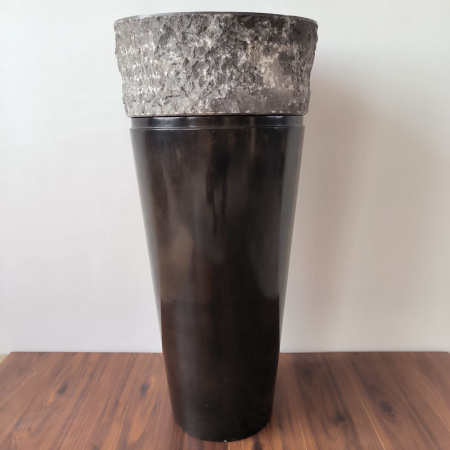 Раковина напольная из мрамора Erozy Top Black MN-01705 (40*40*90)