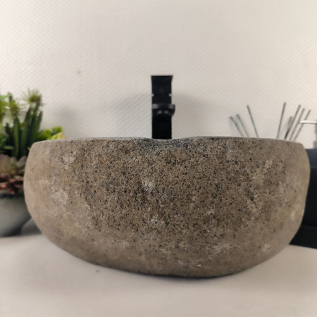 Каменная раковина из речного камня RS-04990 (39*38*16) 0867 из натурального камня